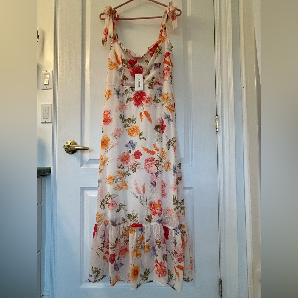 Ellison Floral Maxi Dress with Vibrant Colors